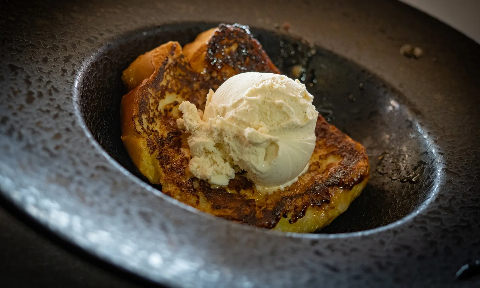 Torrija con helado